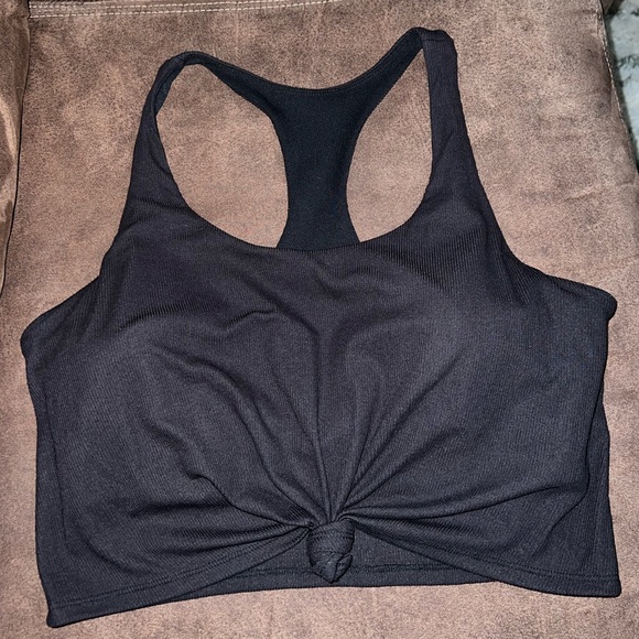 JoyLab Tops - JoyLab Tie Front Cropped Brami